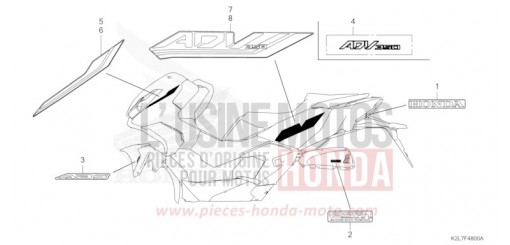 MARQUE/EMBLEME ADV350AR de 2024